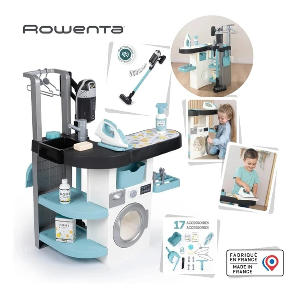Smoby Rowenta Çamaşırhane Oyun Seti - Resim 3