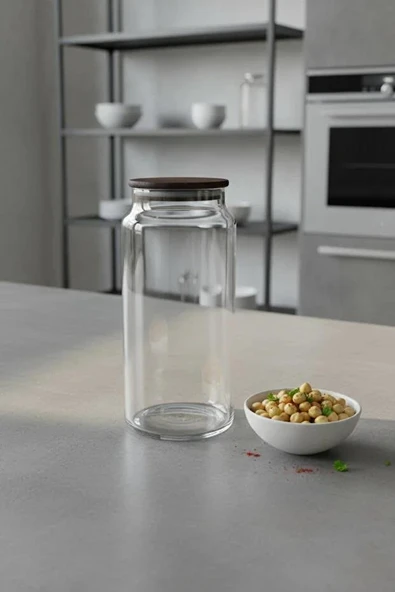 Nero Zone Cam Saklama Kabı Kavanoz 1300ml - Resim 4