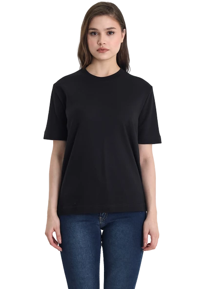 Relax Basic %100 Pamuklu Beyaz Kadın Tişört ürün görseli 1