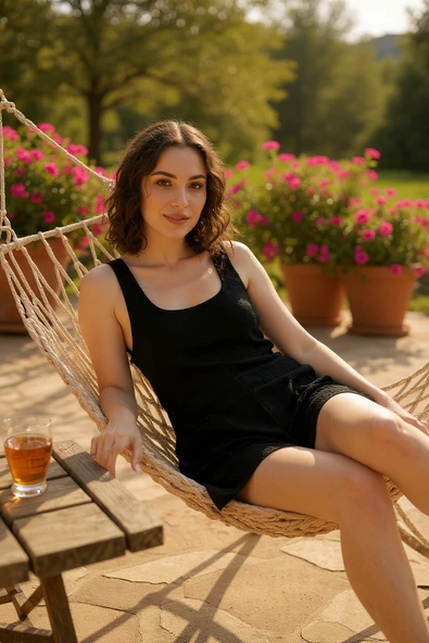 Kadın Siyah Mini Cepli Tulum Plaj Elbisesi - Şık, Rahat ve 4 Mevsim Kullanıma Uygun ürün görseli 1