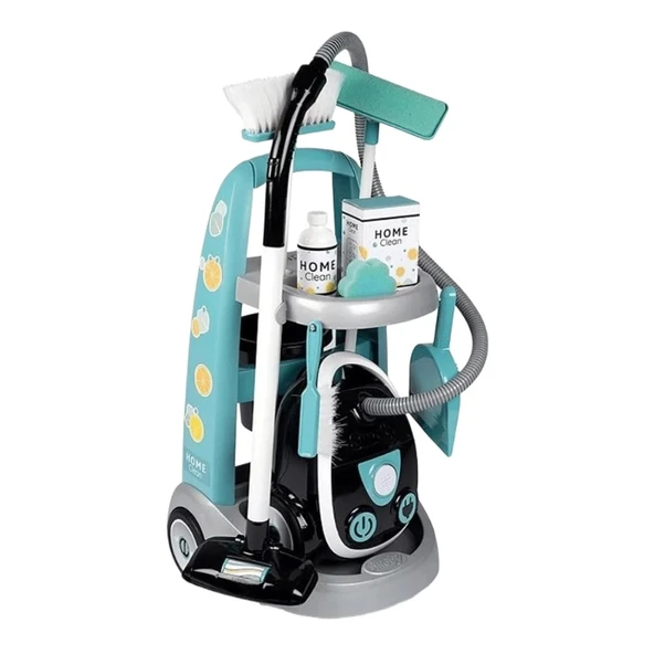 Smoby Temizlik Arabası ve Elektrikli Süpürge ürün görseli 1