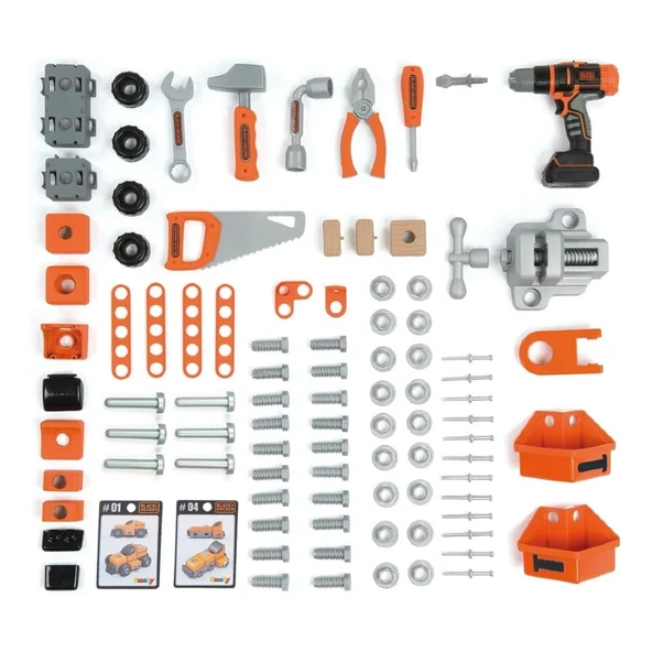 Smoby Black & Decker Brıcolo Ultımate Çalışma Tamir Tezgahı - Resim 5