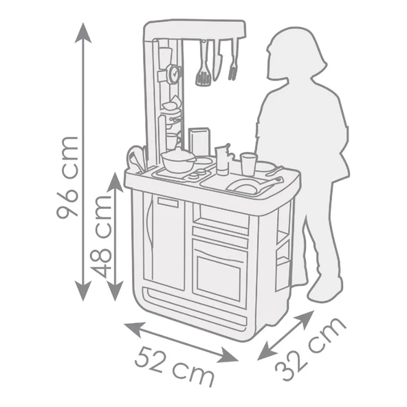 Smoby Bon Appetit Sesli Mutfak Oyun Seti - Resim 6