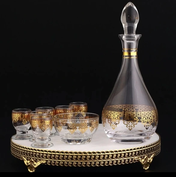 187-309 ZEMZEM TAKIMI BY MERVE ALTIN DEKOR 8 PARÇA 6 KİŞİLİK ürün görseli 1