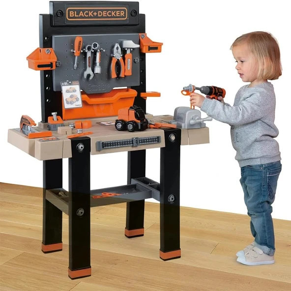 Smoby Black & Decker Brıcolo Ultımate Çalışma Tamir Tezgahı - Resim 6