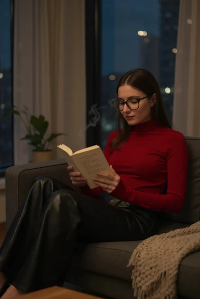 Kadın Bordo Parmak Detaylı Esnek Uzun Kollu Body - Resim 8