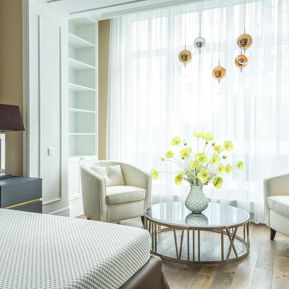 Yapay Çiçek Gelincik Çiçeği Yeşil Renk 3 Çiçek 1 Tomurcuk 59Cm - Resim 7