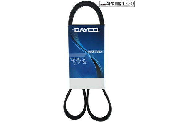 DAYCO 4PK1220 KANALLI KAYIS AUDI A4-A6-PEUGEOT P205-P309-RENAULT CLIO-EXPRES-SAFRANE-TOYOTA 7700853887-7700853990 ürün görseli 1