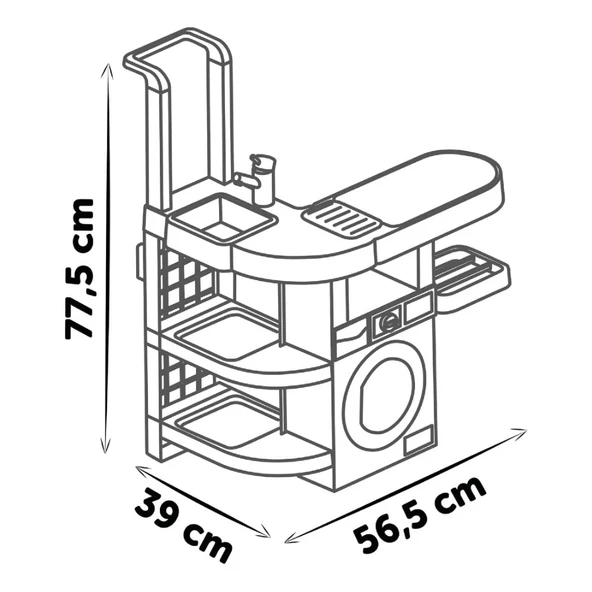 Smoby Rowenta Çamaşırhane Oyun Seti - Resim 5