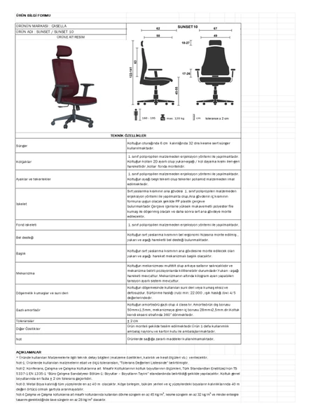 Casella Sunset Fileli Yönetici Koltuğu | Ofi̇s Koltuğu | Ergonomik, Şık Ve Fonksiyonel ürün görseli 1