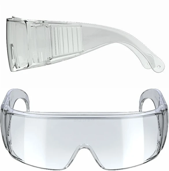 Koruyucu Çapak Gözlük Major Şeffaf BAYMAX S-700 - Resim 3