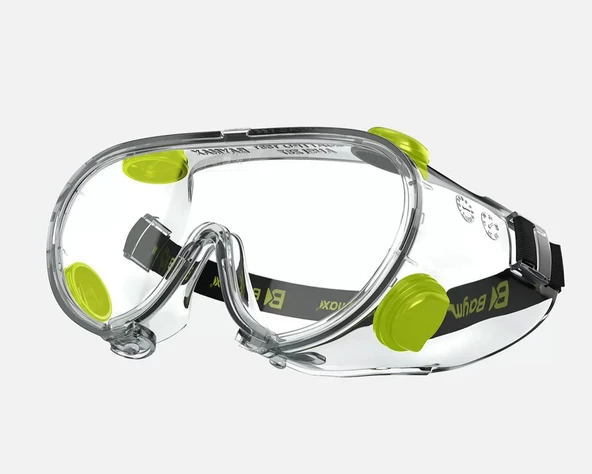 QUATTRO Ventilli Çapak Gözlüğü Şeffaf BAYMAX S-1551 - Resim 2