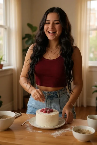 Kadın Bordo Kare Yaka Crop Top Bluz - Şık, Rahat ve Kolay Kombinlenebilir - Resim 6