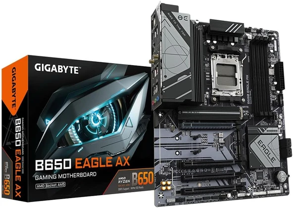 Gigabyte B650 Eagle AX Wi-Fi AMD AM5 DDR5 ATX Anakart ürün görseli 1