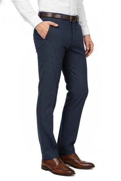 Erkek Regular Fit Klasik Pilesiz Kanvas Pantolon P1168 BGL-ST04796 - Resim 8