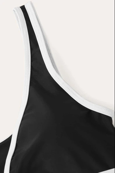 Kadın Siyah Pedli Yüksel Bel Sütyen Külot Takımı - Modern, Konforlu ve Günlük Kombinlere Uygun - Resim 5