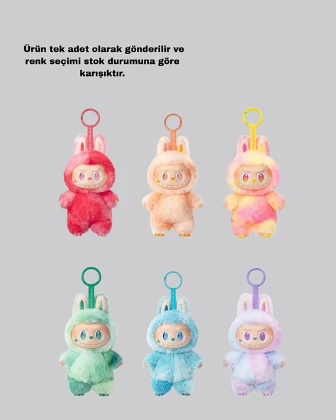 Labubu Peluş Oyuncak – Koleksiyonluk Yumuşak Dekoratif Figür 20 cm - Resim 3