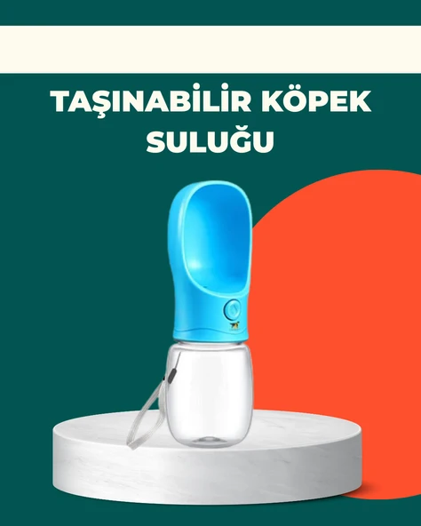 Sızdırma Önleyici Silikon Halkalı Pet Su Dispenseri Gezi Seyahat İçin ürün görseli 1