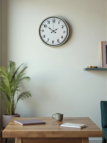 Zentime 36 Cm Krem Dekoratif Duvar Saati ürün görseli 1