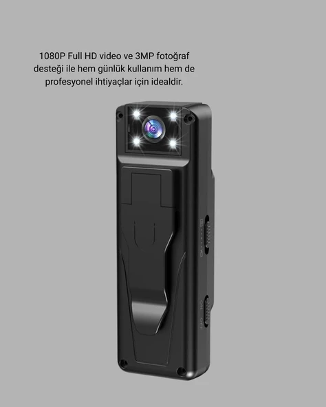 Mini Güvenlik Kamerası 1080P 3MP Fotoğraf 180° Ayarlanabilir Lens USB Şarjlı - Resim 2