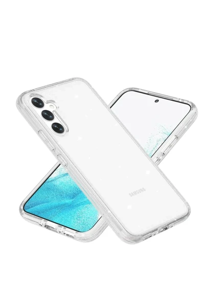 Fuchsia Samsung Galaxy S23 FE Kılıf Star Magsafe Uyumlu Kapak - Şeffaf ürün görseli 1