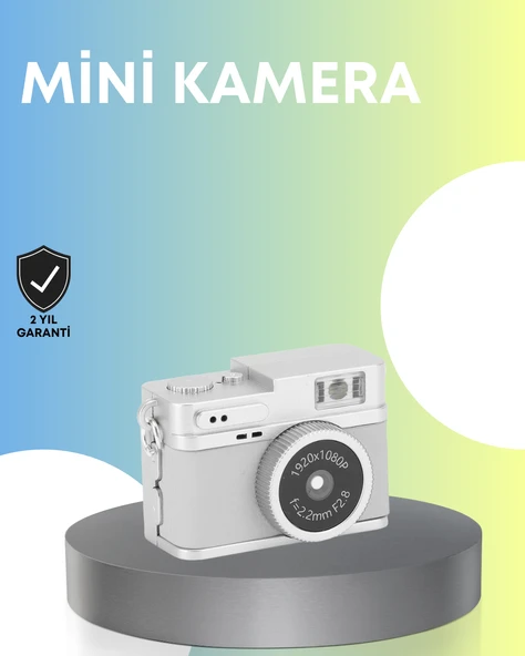 Mini Retro Dijital Kamera 1080P Full HD Dahili 128GB Hafızalı ürün görseli 1