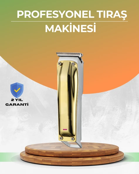 Berber Tipi Saç Sakal Kesme Makinesi USB Şarjlı Sessiz Motorlu ürün görseli 1