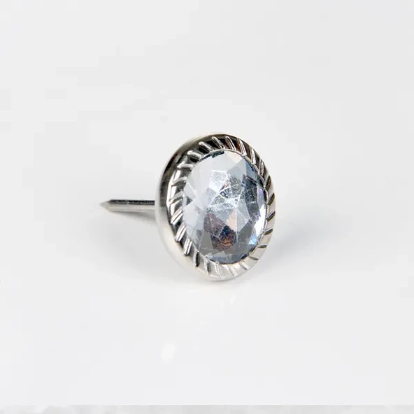 Febko Dekoratif Parlak Taşlı Kabara Raptiye 17 mm - 500 adet ürün görseli 1