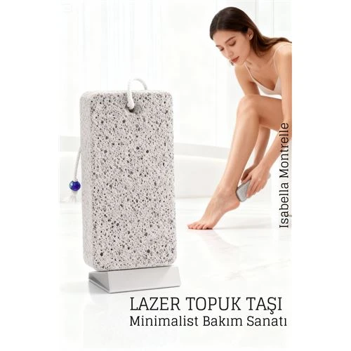 Lazer Kesim Doğal Ponza Topuk Taşı – Ayak Bakımı İçin Profesyonel Cilt Temizleyici ürün görseli 1