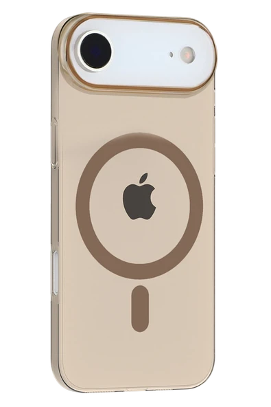 Fuchsia Apple iPhone 17 Air PC Blank Magsafe Uyumlu Kapak - Çöl Titanyum ürün görseli 1