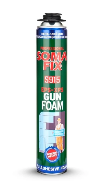Somafix Mantolama Yapıştırma Şişmeyen Tabancalı Köpük Eps-Xps 750ml ürün görseli 1