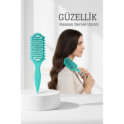 Doğal Antistatik Hava Yastıklı Saç Fırçası - Dolaşık Saç Açıcı Tarak ürün görseli 1