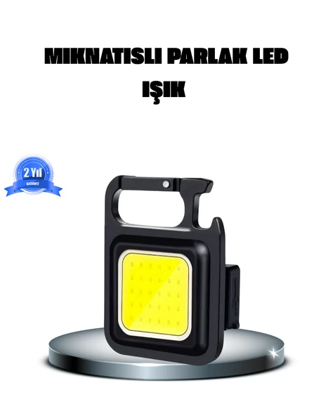 LED Mini Anahtarlık Fener – 1000 Lümen Güçlü Işık ve USB Type-C Şarjlı ürün görseli 1
