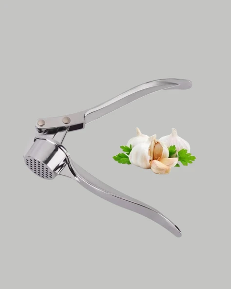 Metal Sarımsak Ezici Ergonomik Tutma ve Güçlü Presleme - Resim 3