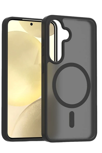 Fuchsia Samsung Galaxy S25 FE Jota Magsafe Uyumlu Kapak - Siyah ürün görseli 1