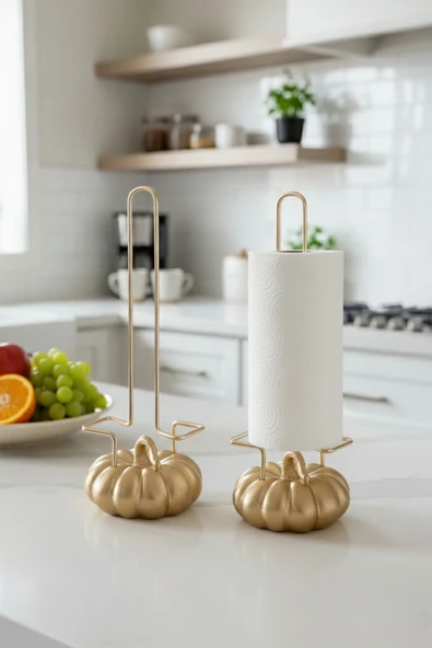 DEKORATİF KREM KABAKLI HAVLULUK 34X12 CM (2818) - Resim 3