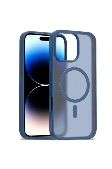 Fuchsia iPhone 16 Pro Max Jota Magsafe Uyumlu Kapak - Lacivert ürün görseli 1