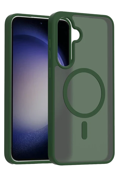 Fuchsia Samsung Galaxy A17 5G Jota Magsafe Uyumlu Kapak - Koyu Yeşil ürün görseli 1