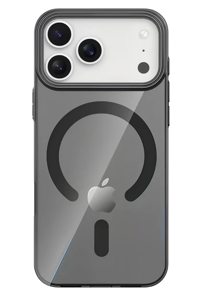 Fuchsia Apple iPhone 17 Pro Max PC Blank Magsafe Uyumlu Kapak - Siyah ürün görseli 1