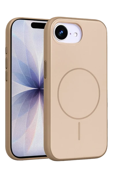 Fuchsia Apple iPhone 16E Neva Magsafe Uyumlu Kapak - Gold ürün görseli 1