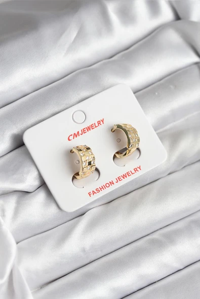 14K Gold Renk Kaplama CM Kadın Küpe - TJ-BKP11414 ürün görseli 1