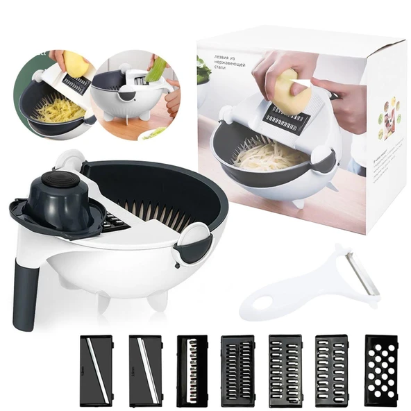 11 Parçalı Sebze Meyve Doğrayıcı Seti - Mutfakta Hız ve Pratiklik ürün görseli 1