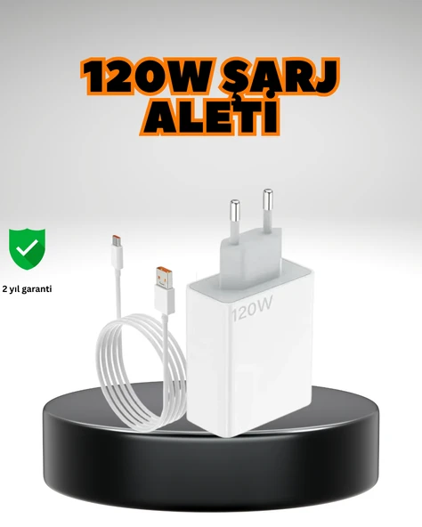 120 Watt Ultra Hızlı Şarj Seti Realme 7 8 9 Pro Uyumlu ürün görseli 1