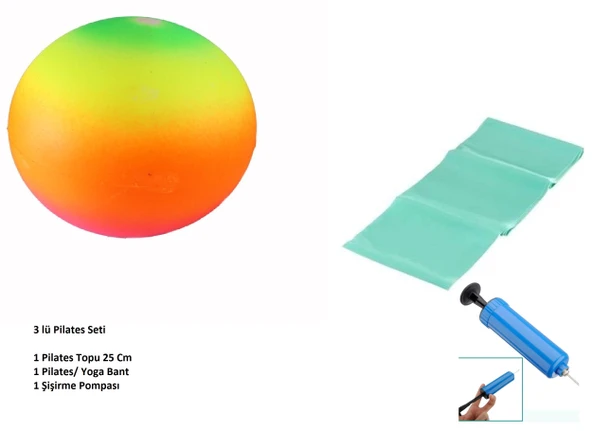 Pilates Seti - Top - Pompa - Bant ürün görseli 1