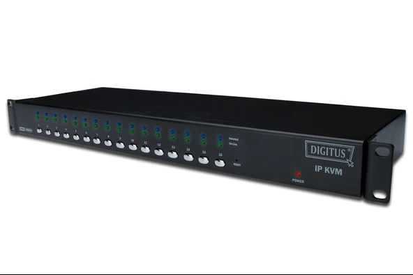 Digitus 16 Port PS/2 - USB KVM on the NET™, 1 Lokal 1 Uzak Kullanıcı Erişimi ürün görseli 1