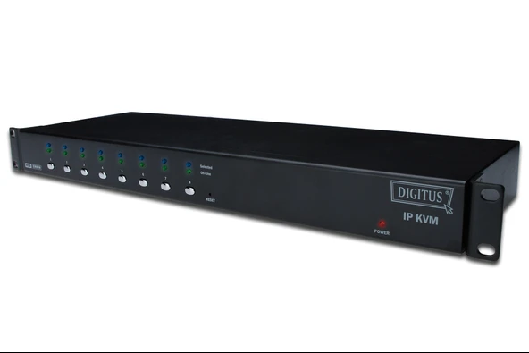 Digitus 8 Port PS/2 - USB KVM on the NET™, 1 Lokal 1 Uzak Kullanıcı Erişimi ürün görseli 1