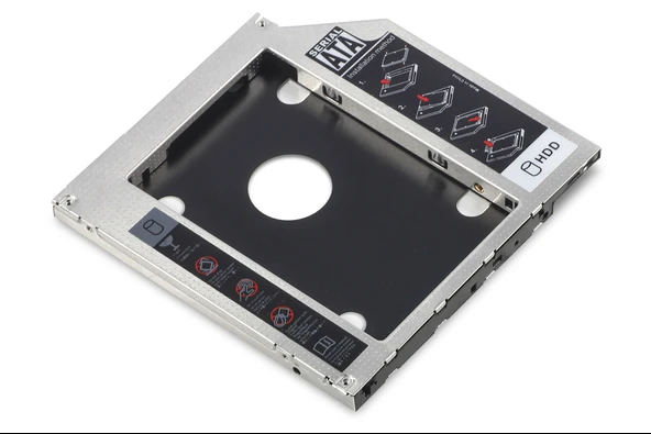 Digitus SSD/HDD Takmak için Yuva, Notebook'lar için, 9.5 mm, , SATA I, II, III destekler, Giriş SATA, Çıkış SATA ürün görseli 1