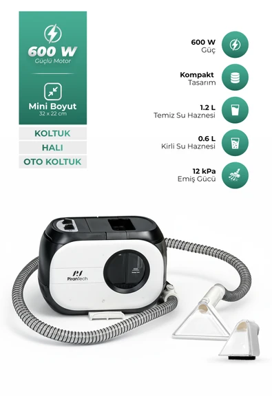 KT-088 Koltuk ve Halı Yıkama Makinesi : Derinlemesine Leke Çıkarma Gücü 600W! ürün görseli 1