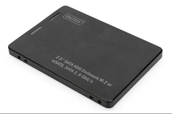 Digitus 2,5  SATA HDD Kutusu M.2 ya da mSATA<br>
Digitus 2,5  SATA HDD Enclosure M.2 or mSATA ürün görseli 1