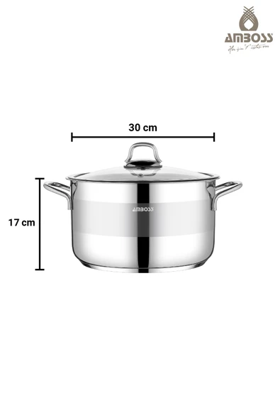 Asude 6 Parça Paslanmaz Çelik Cam Kapaklı Tencere Seti - Resim 6